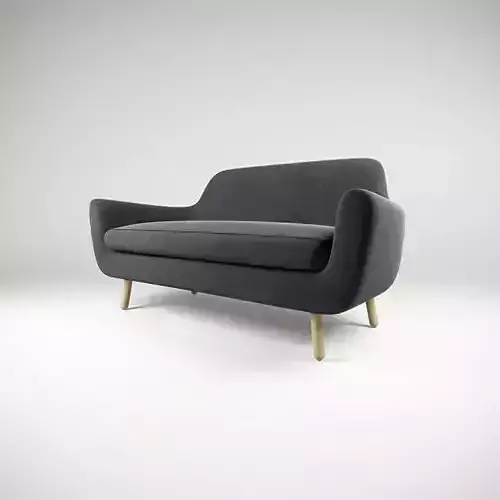 Sofa Jonah dark grey 3D model