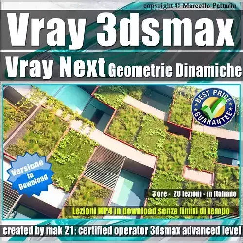 009 Vray Next 3ds max Geometrie Dinamiche Tutorial MP4 3D model