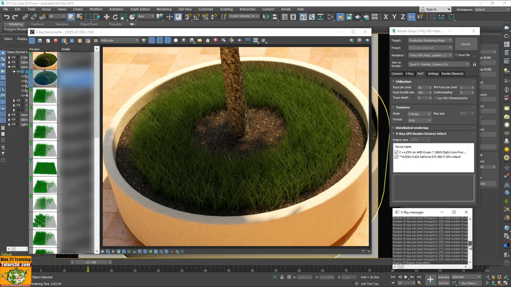 009 Vray Next 3ds max Geometrie Dinamiche Tutorial MP4 3D model_7