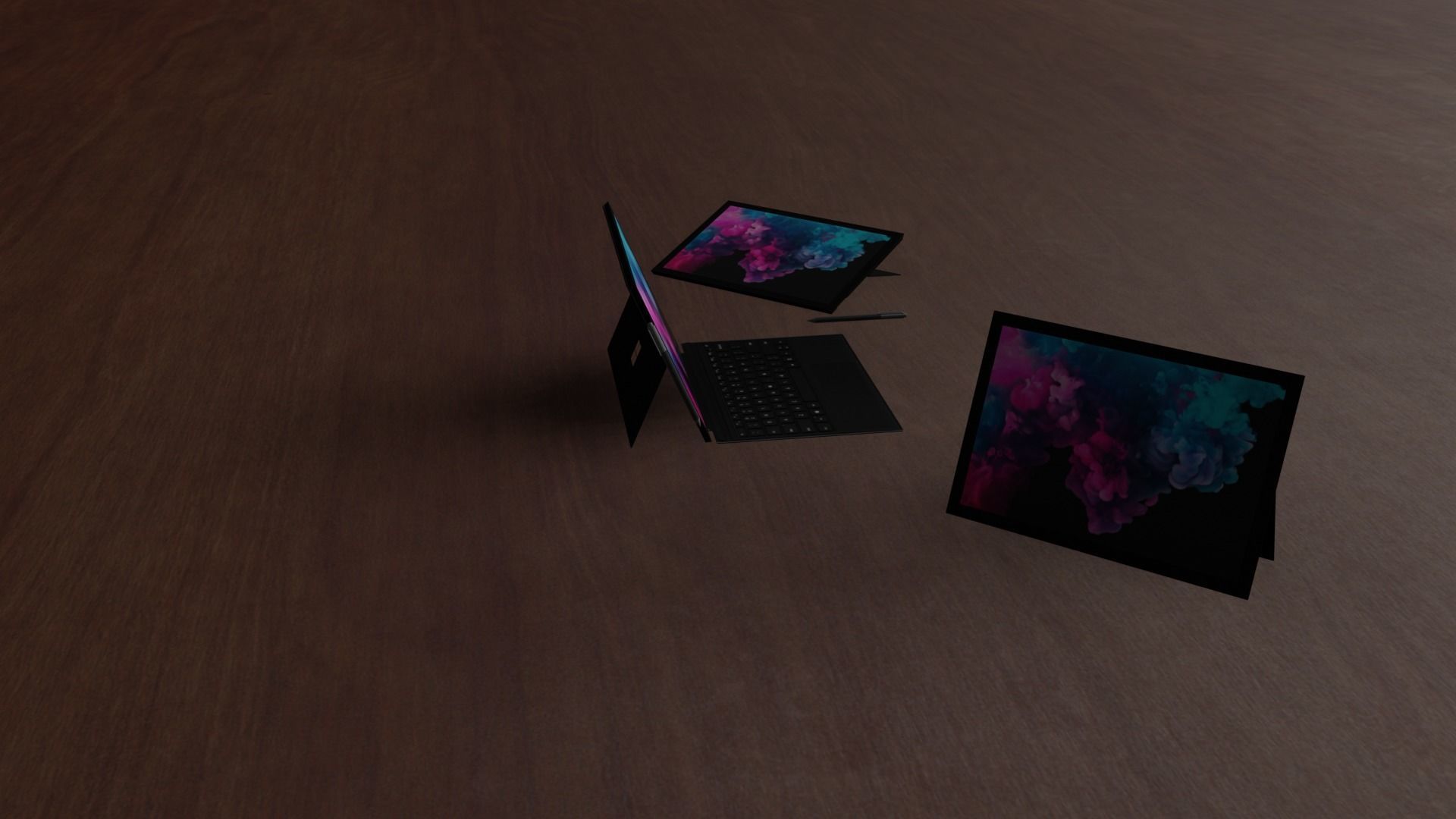 Microsoft Surface Pro 6 Low-poly 3D model_2