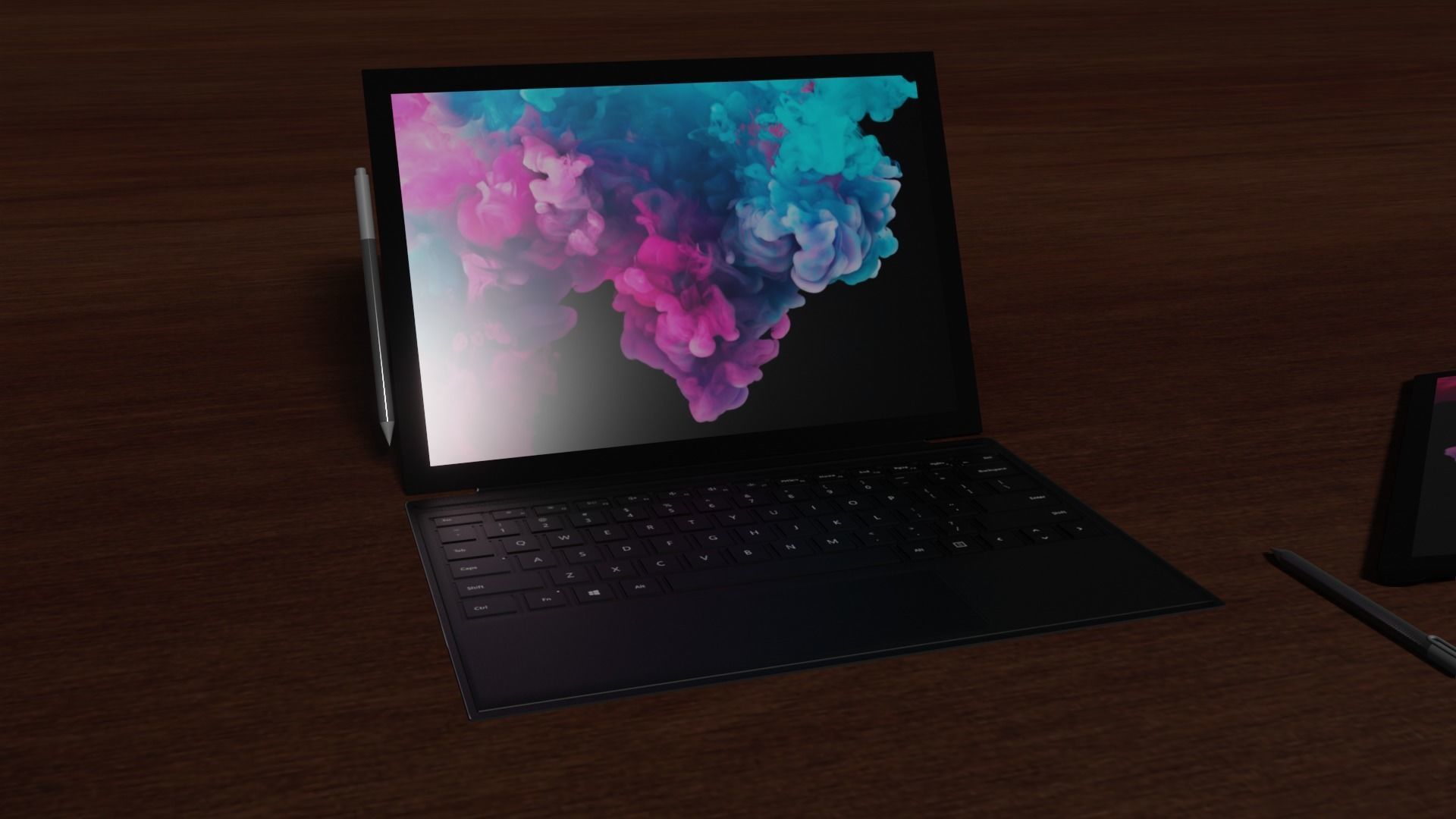 Microsoft Surface Pro 6 Low-poly 3D model_3