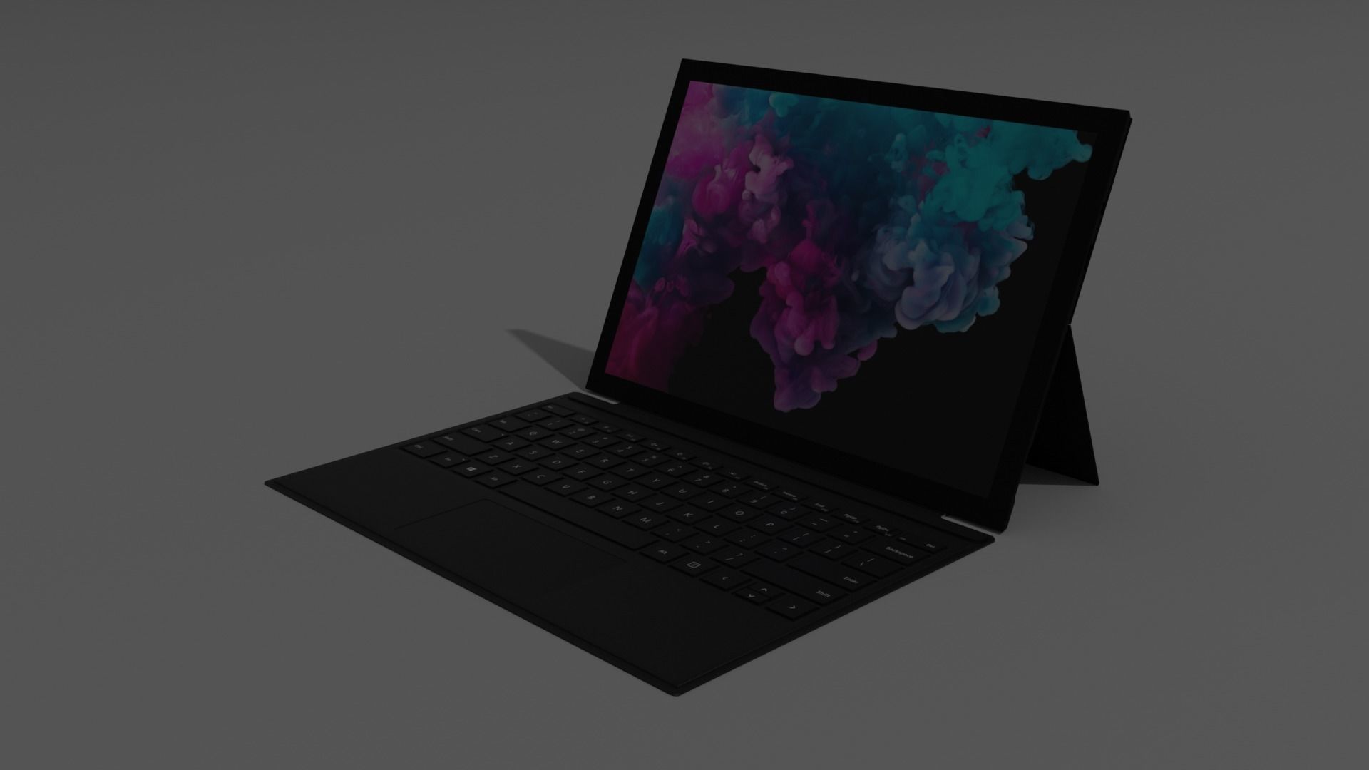 Microsoft Surface Pro 6 Low-poly 3D model_1