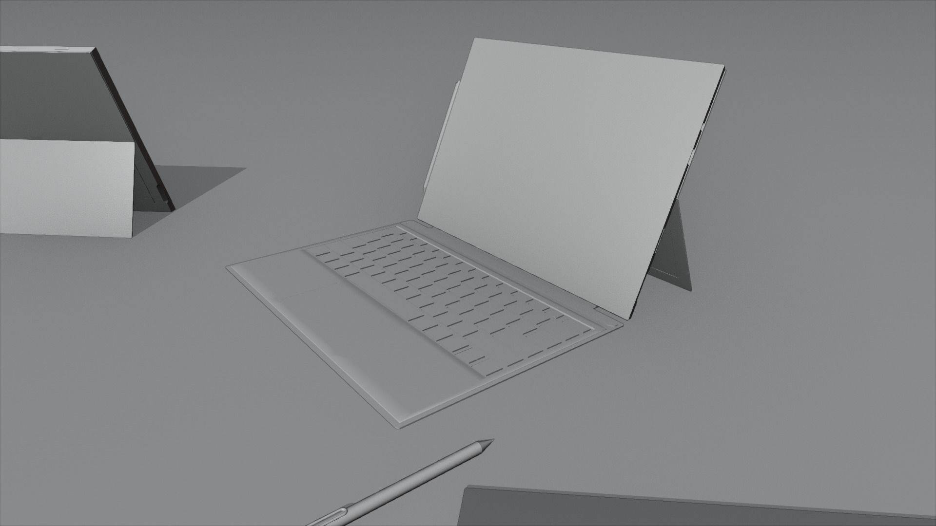 Microsoft Surface Pro 6 Low-poly 3D model_8