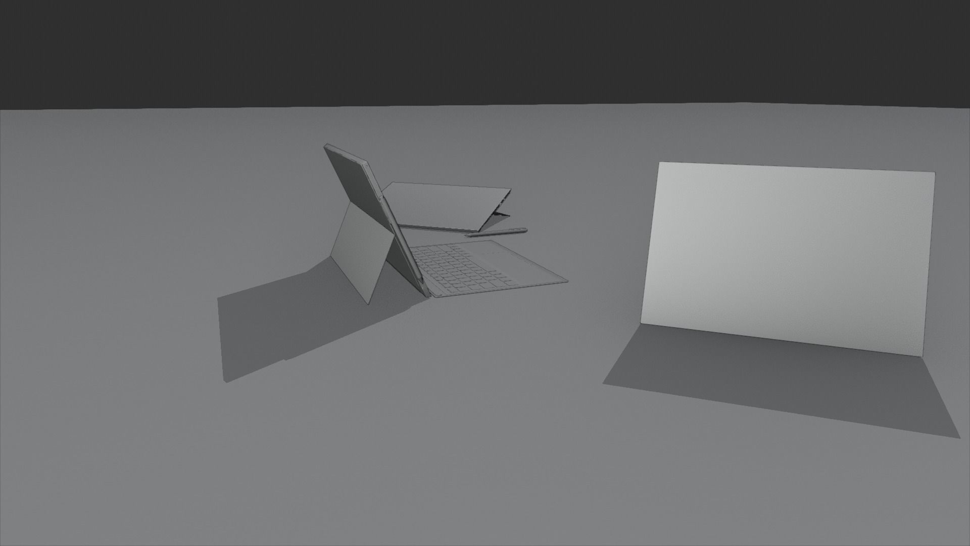 Microsoft Surface Pro 6 Low-poly 3D model_4