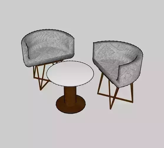 chair and table