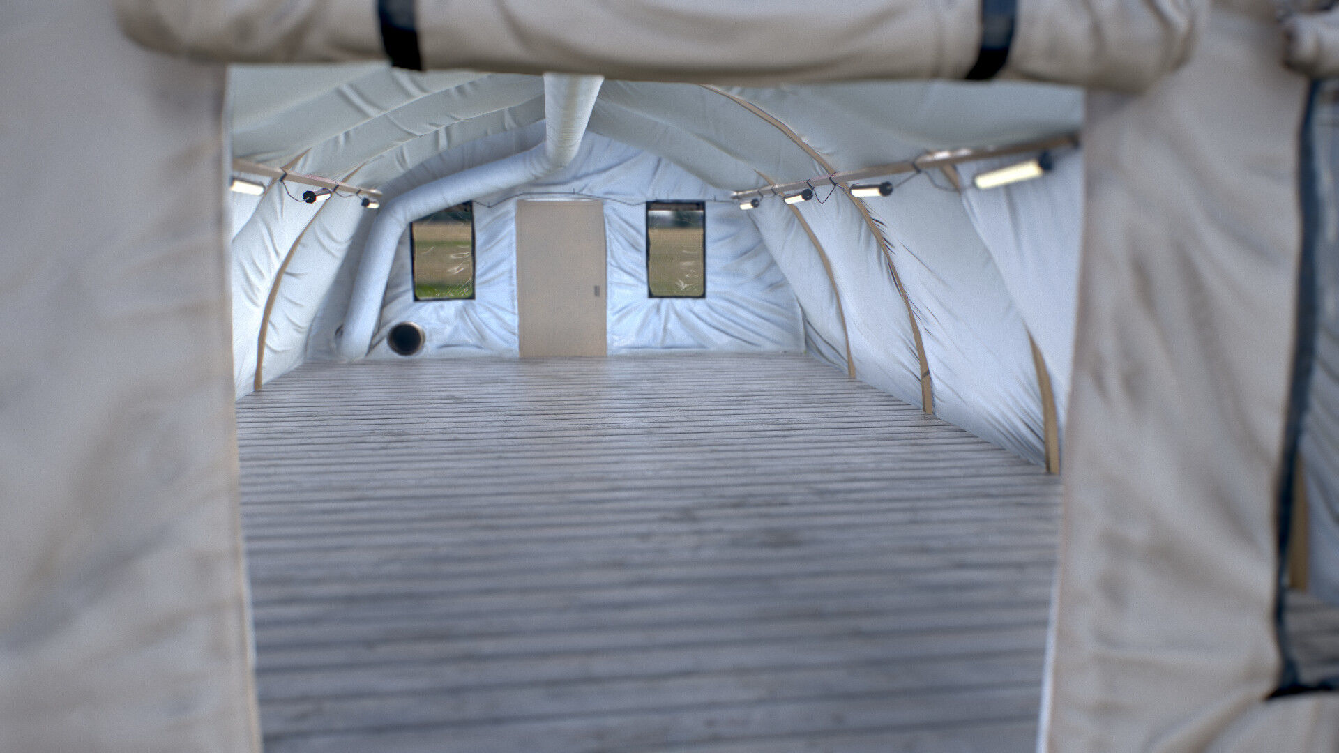 Modern Military Tent Videogame Asset Low-poly 3D model_3