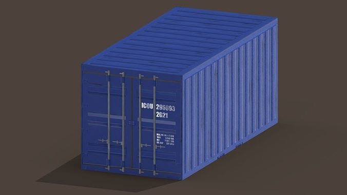 container shipping Low-poly 3D model