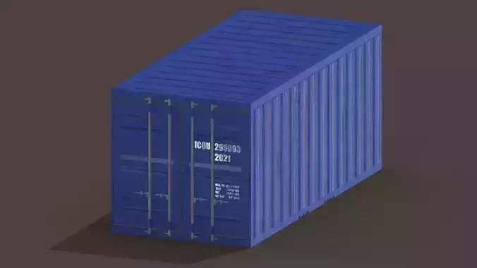 container shipping Low-poly 3D model