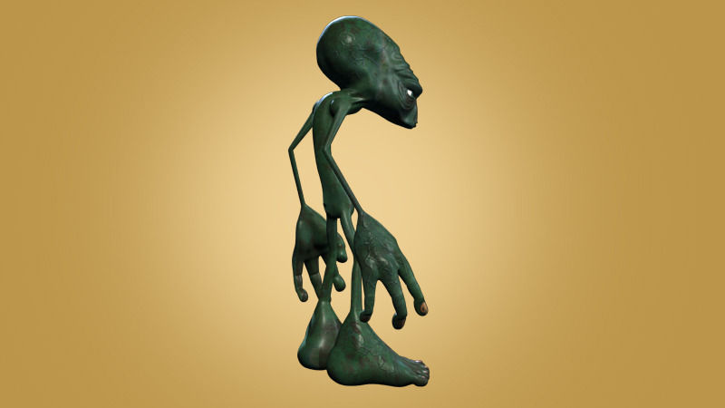 Alien 3D model_3