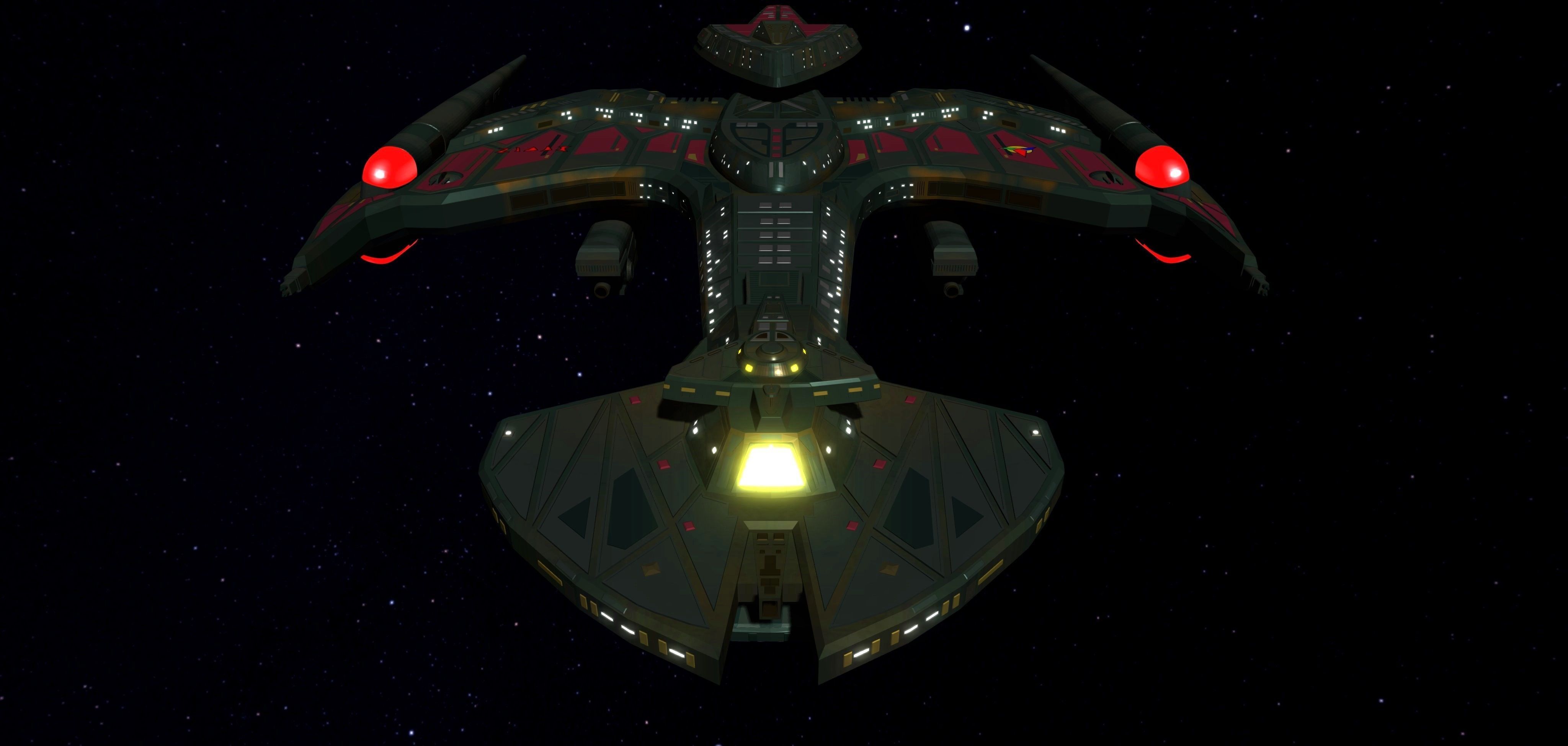 STAR TREK - KLINGON NEGH VAR CLASS Low-poly 3D model_4