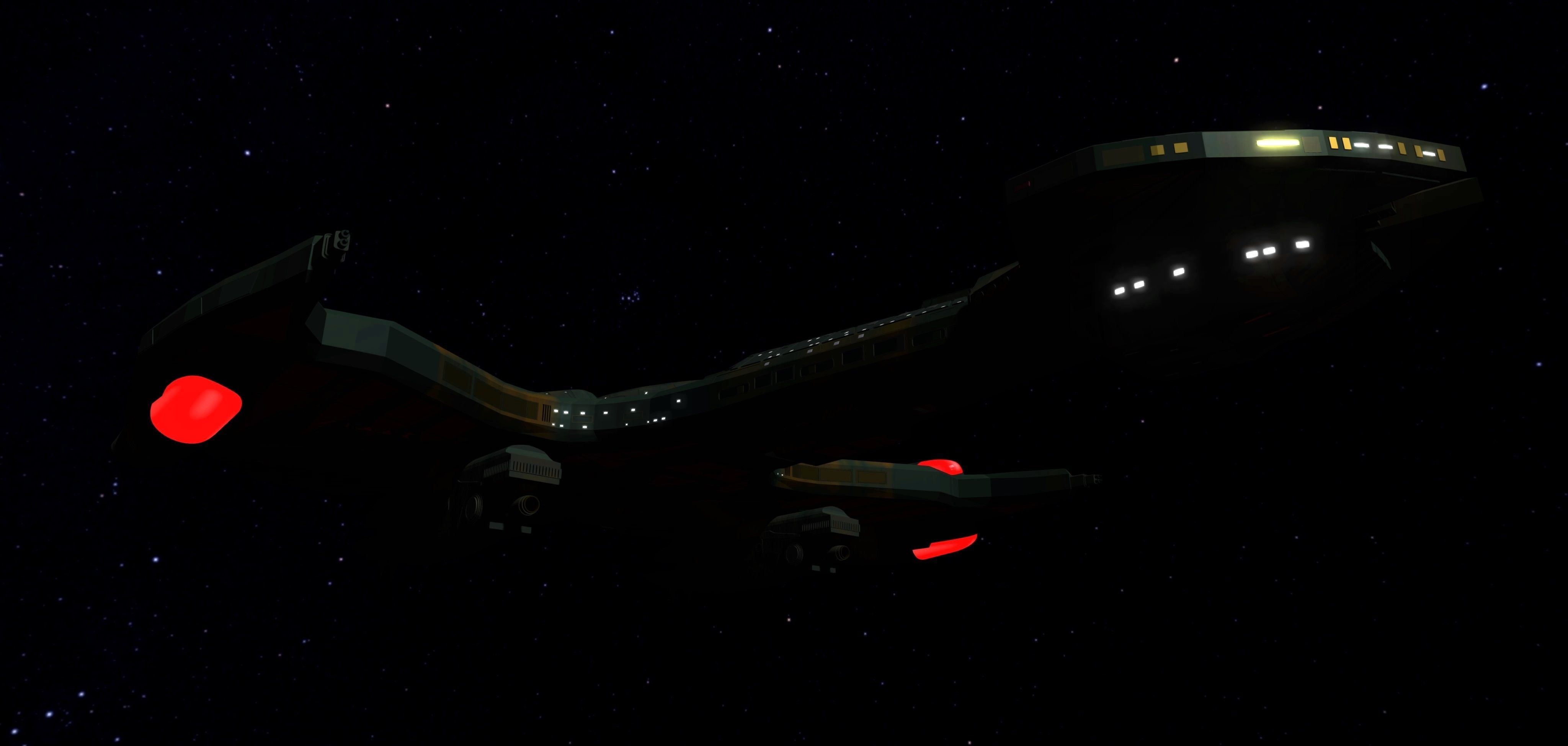 STAR TREK - KLINGON NEGH VAR CLASS Low-poly 3D model_2
