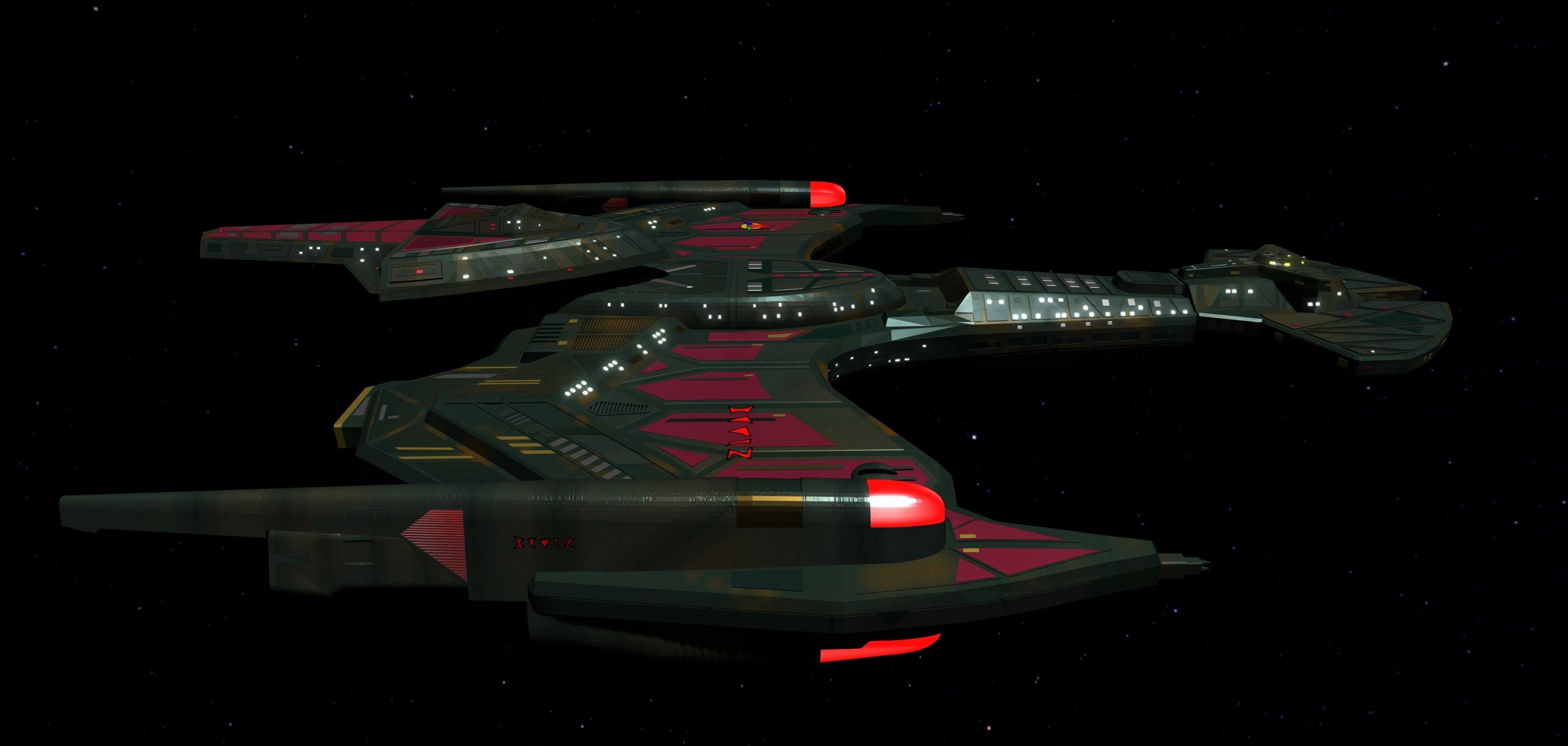 STAR TREK - KLINGON NEGH VAR CLASS Low-poly 3D model_10