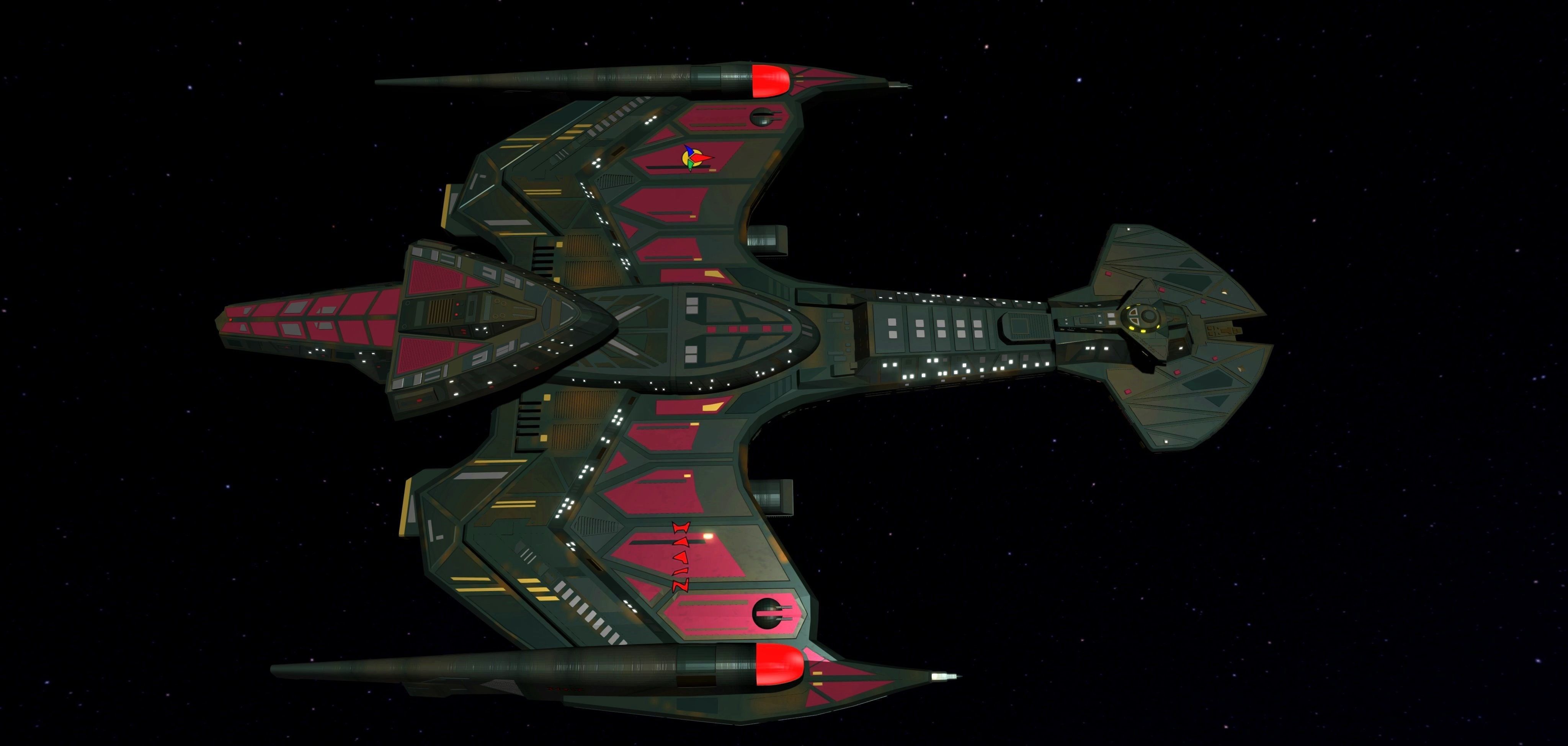STAR TREK - KLINGON NEGH VAR CLASS Low-poly 3D model_8