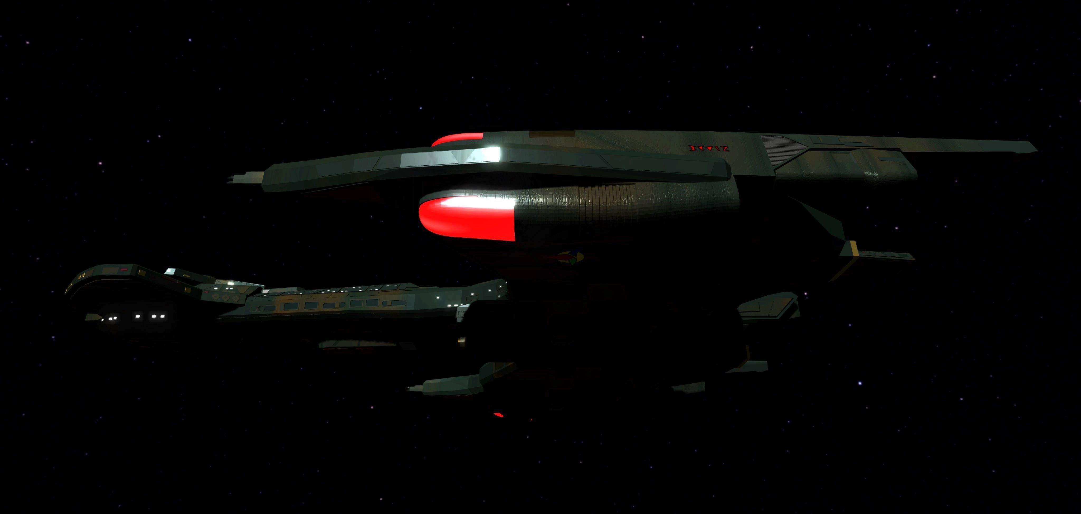 STAR TREK - KLINGON NEGH VAR CLASS Low-poly 3D model_11