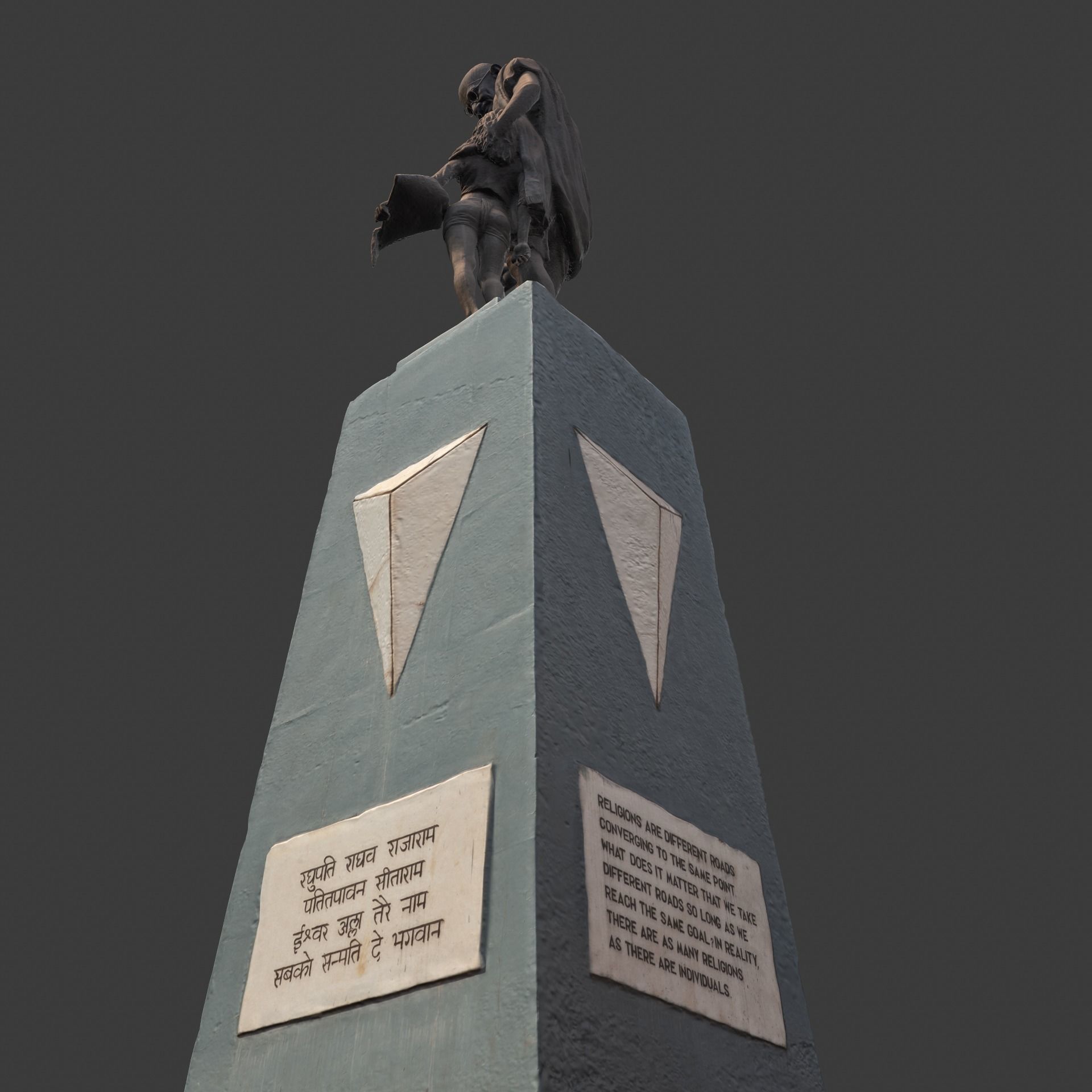 Gandhi by Harish Talim Low-poly 3D model_4