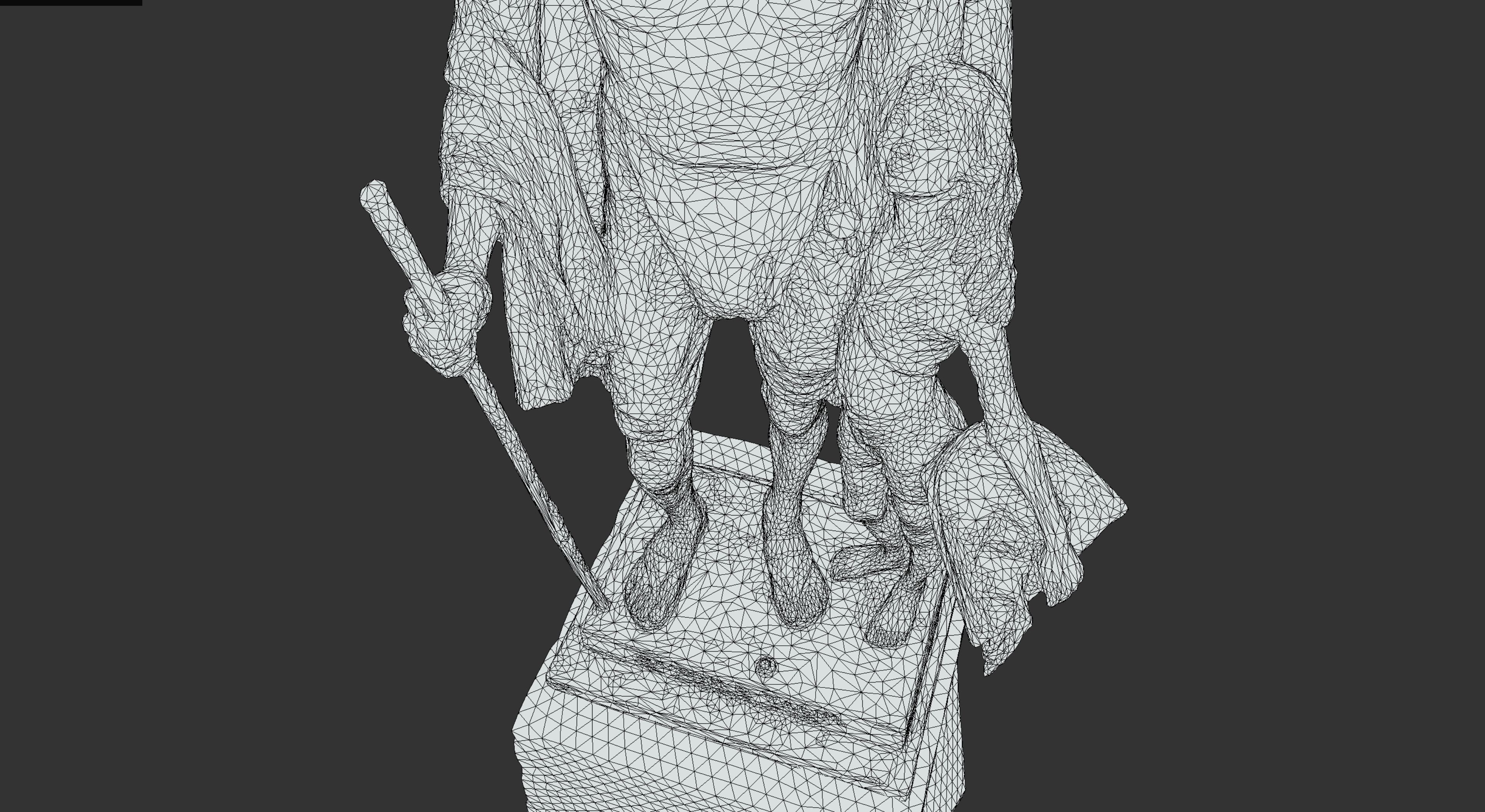 Gandhi by Harish Talim Low-poly 3D model_40