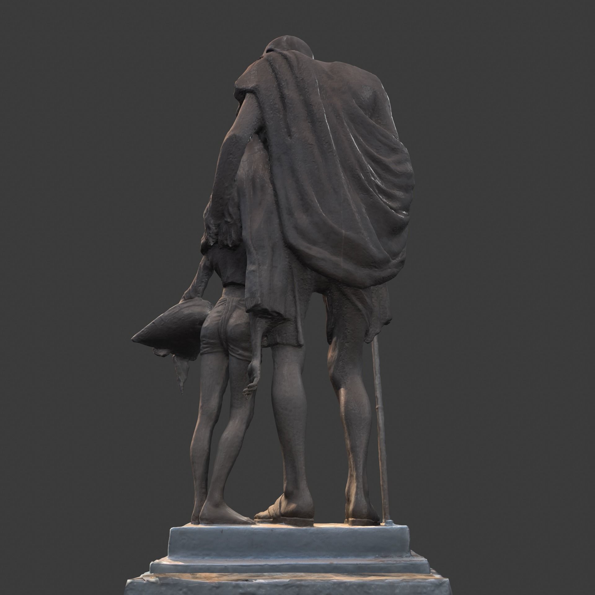 Gandhi by Harish Talim Low-poly 3D model_19