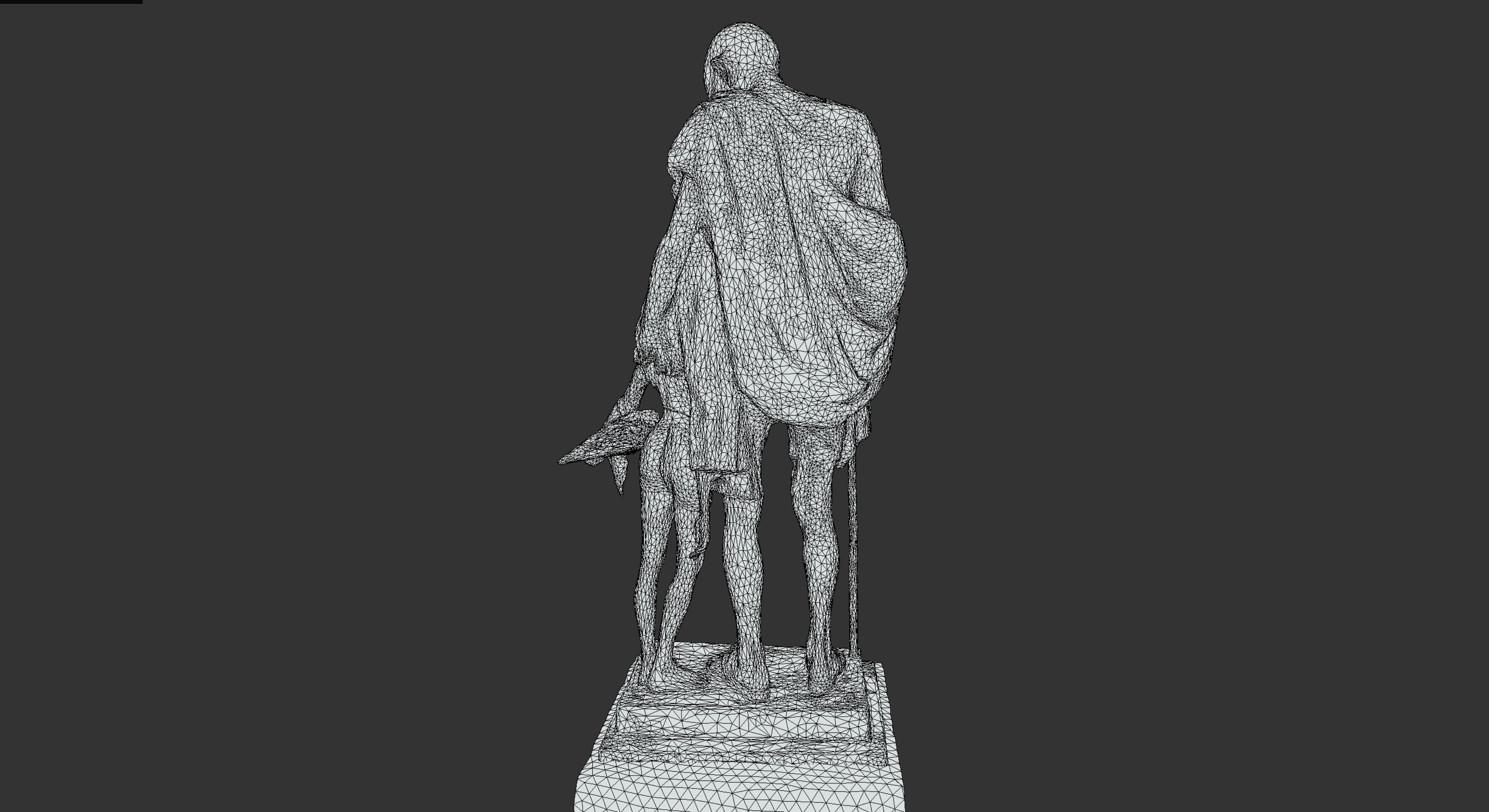 Gandhi by Harish Talim Low-poly 3D model_37