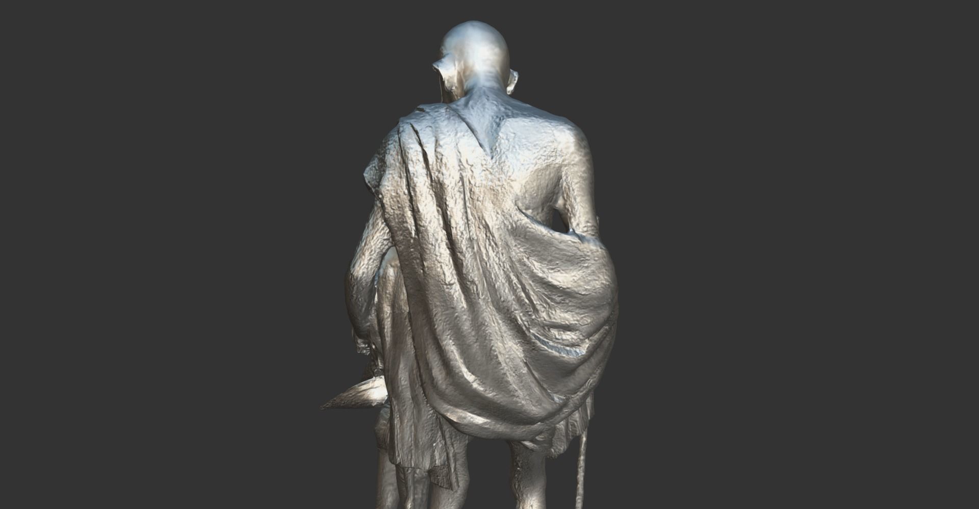 Gandhi by Harish Talim Low-poly 3D model_10