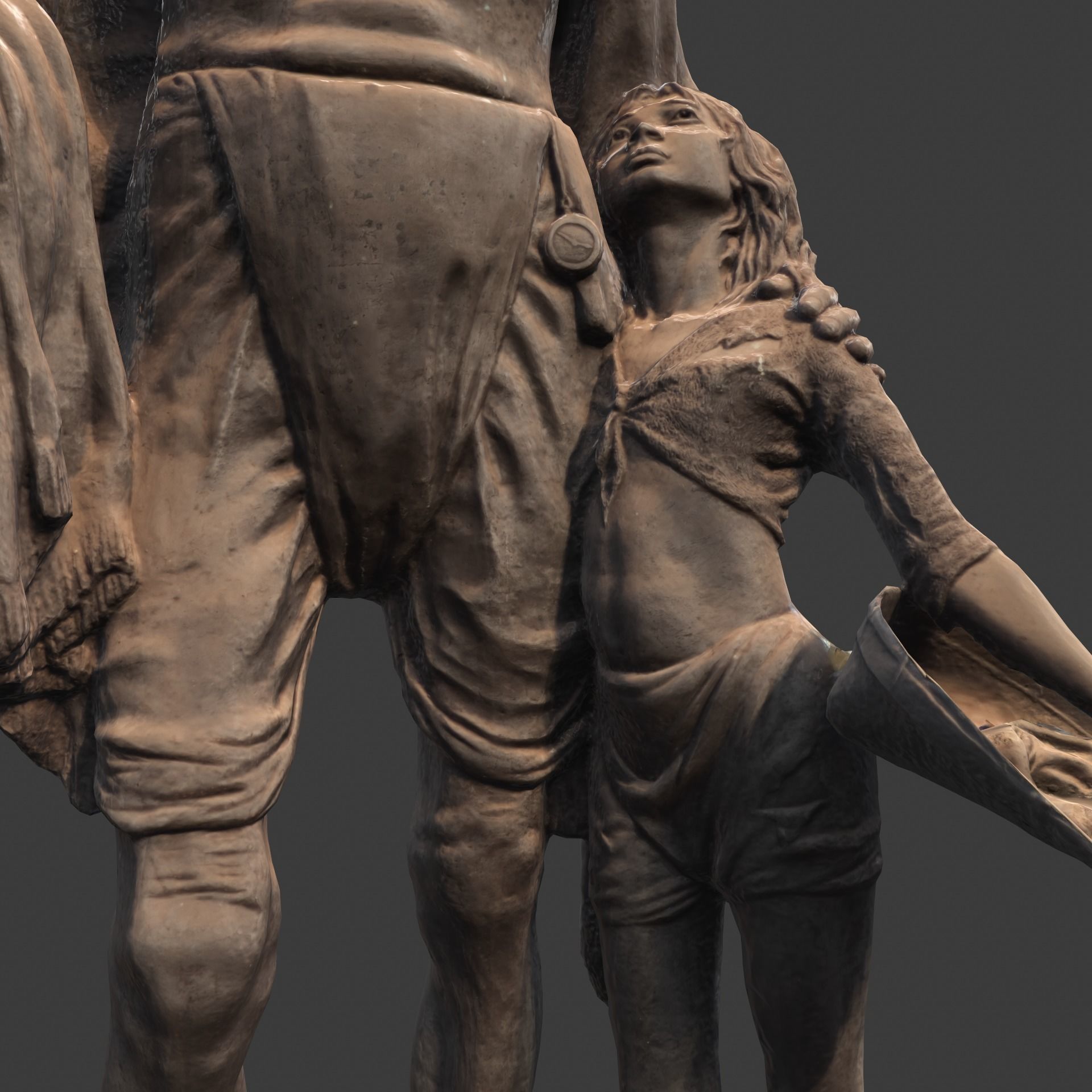 Gandhi by Harish Talim Low-poly 3D model_23