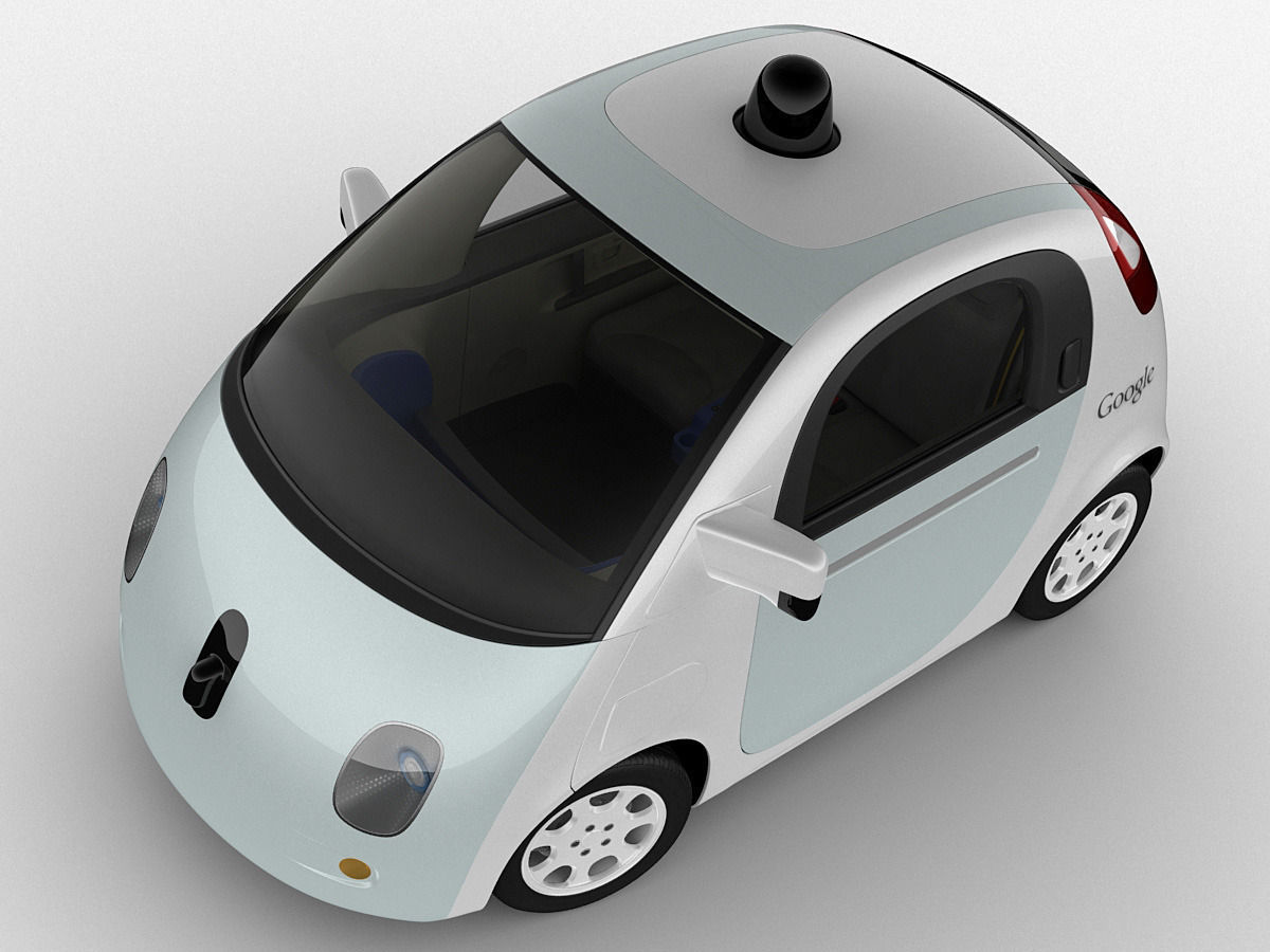 Google Self-Driving Car 3D model_5
