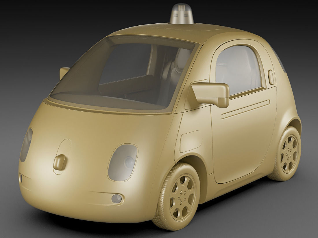 Google Self-Driving Car 3D model_16