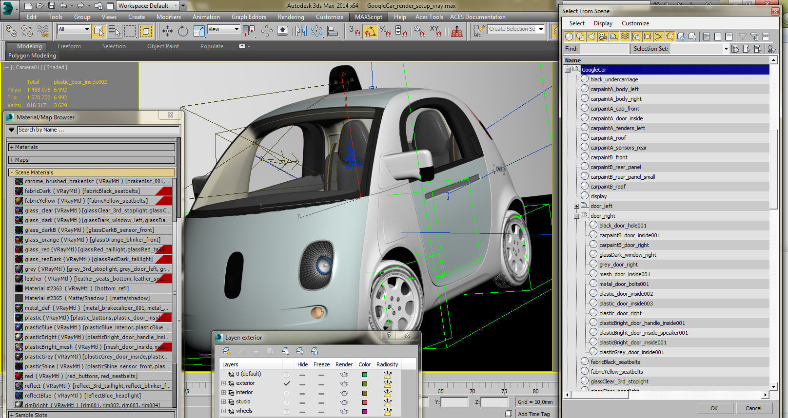 Google Self-Driving Car 3D model_23