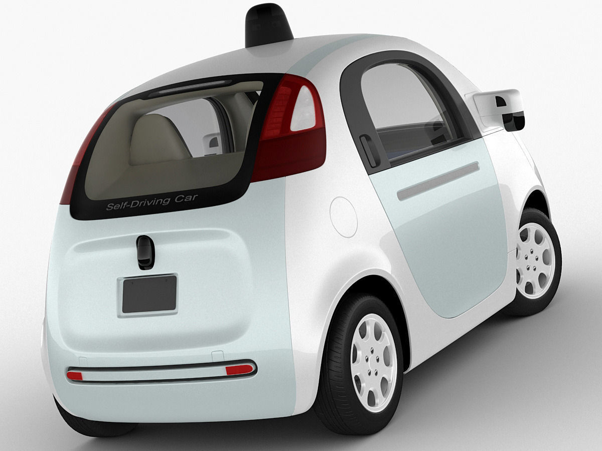 Google Self-Driving Car 3D model_1