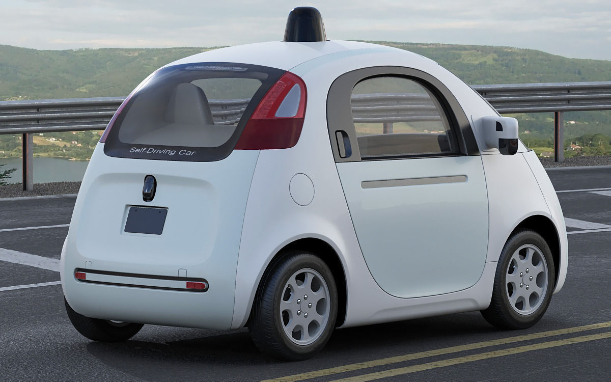 Google Self-Driving Car 3D model_14