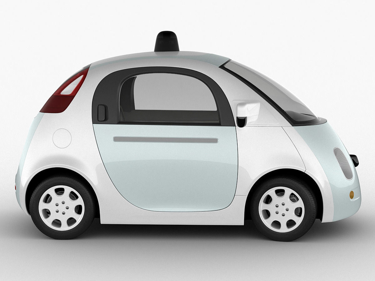 Google Self-Driving Car 3D model_2