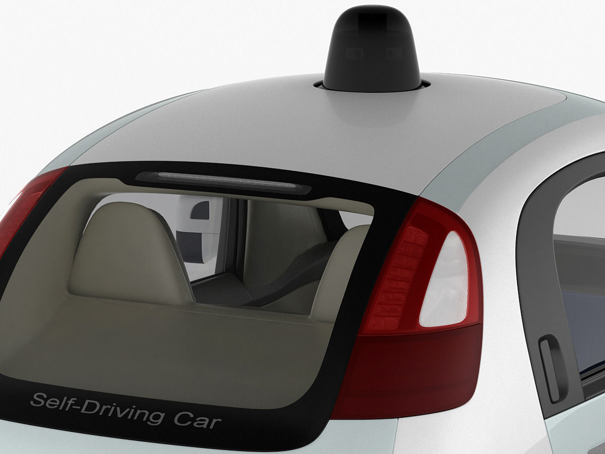 Google Self-Driving Car 3D model_4
