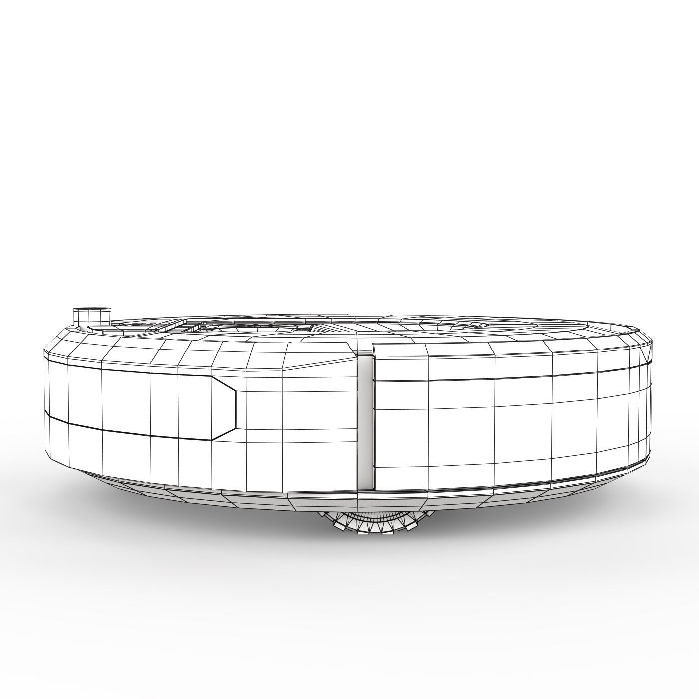 Vacuum cleaner Roomba  i7 plus 3D model_14