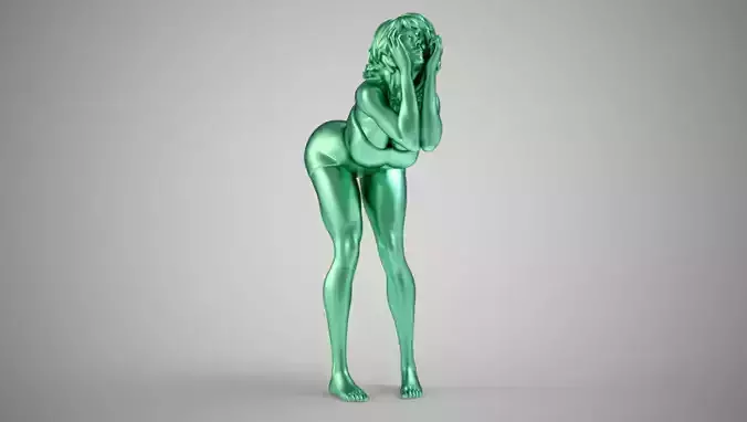 Cute Woman 3D print model