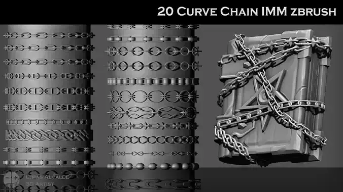 Bicycle Chain IMM Brus Low-poly 3D model