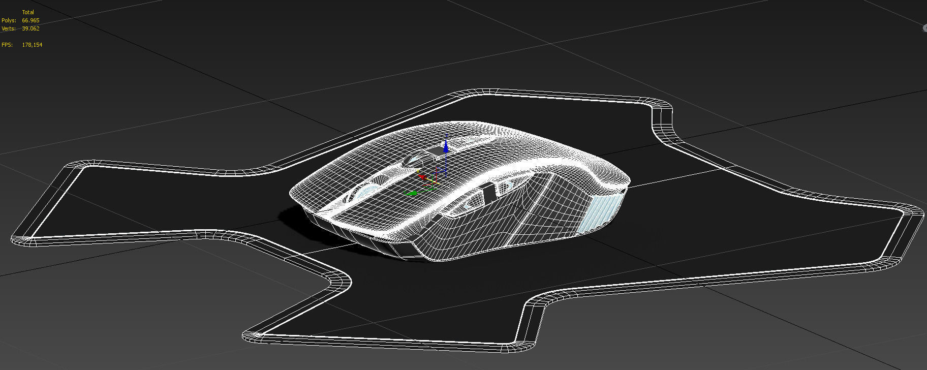bluetooth gaming mouse 3D model_9