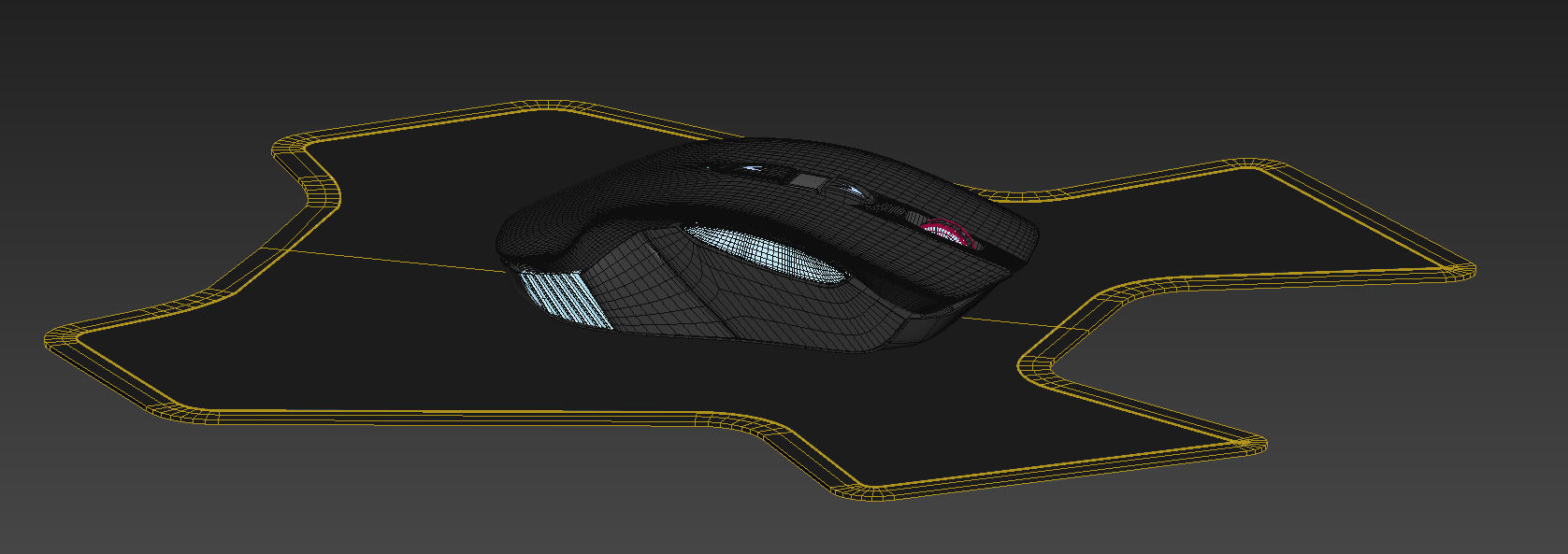 bluetooth gaming mouse 3D model_8