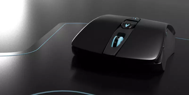 bluetooth gaming mouse 3D model_0