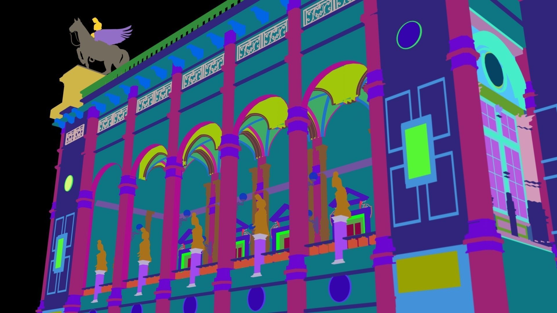 State opera building - Vienna Austria 3D model_10