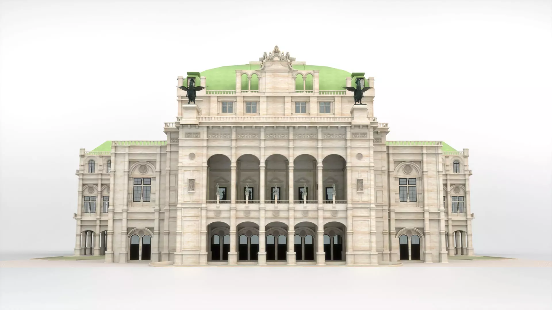 State opera building - Vienna Austria 3D model_0