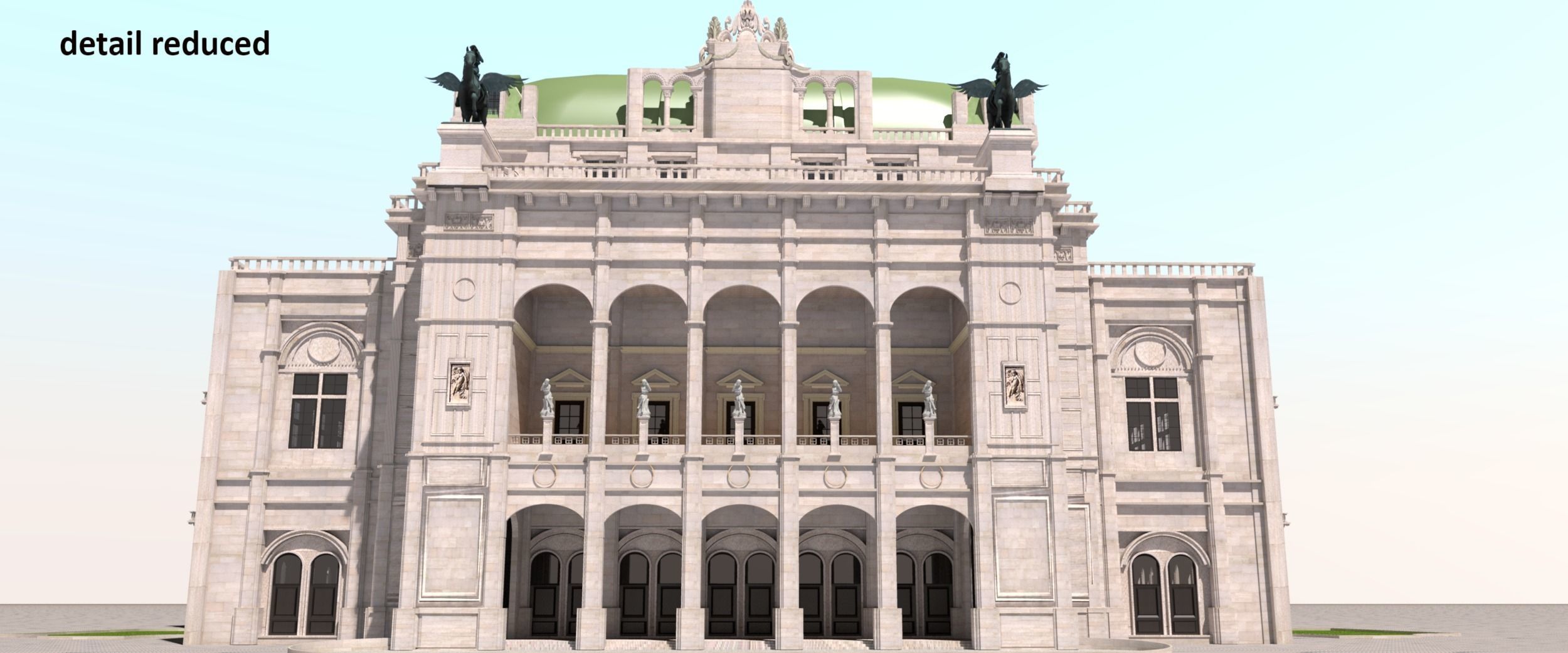 State opera building - Vienna Austria 3D model_25