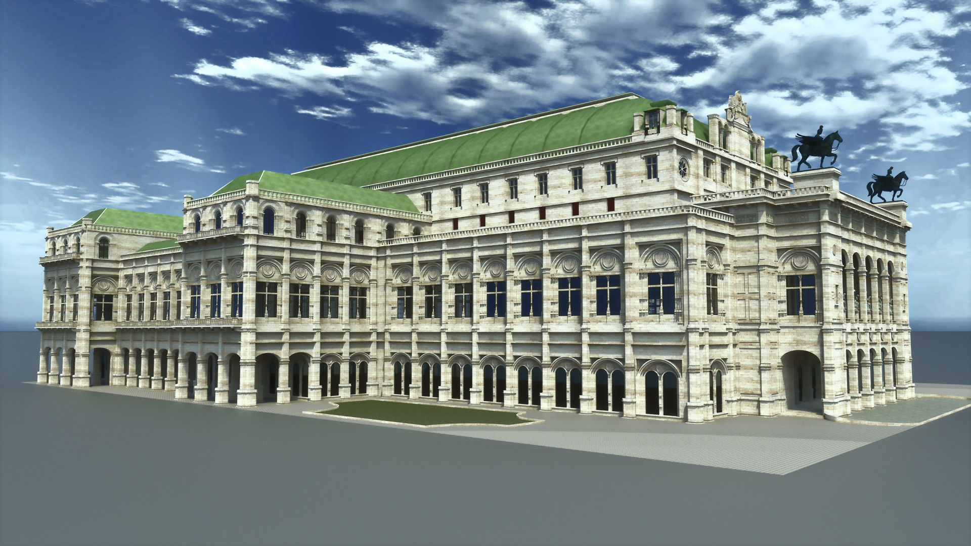 State opera building - Vienna Austria 3D model_4