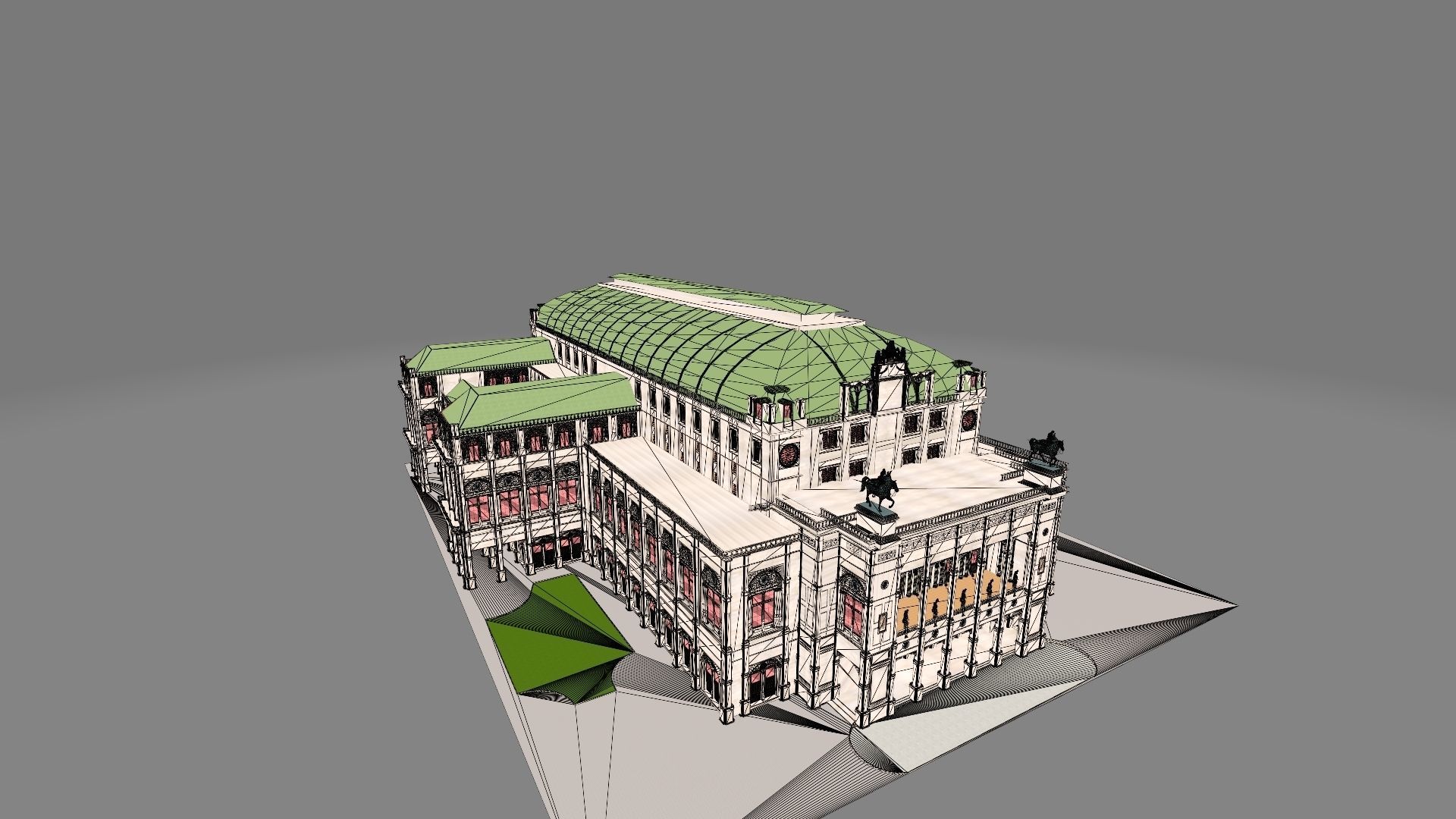 State opera building - Vienna Austria 3D model_21