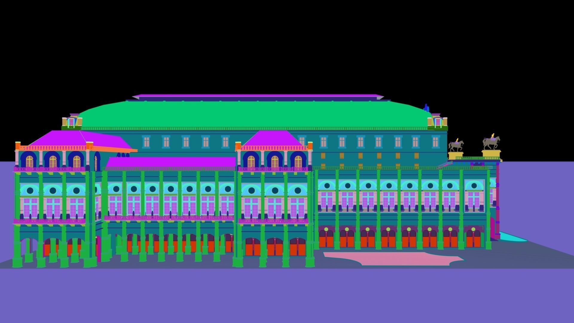 State opera building - Vienna Austria 3D model_12