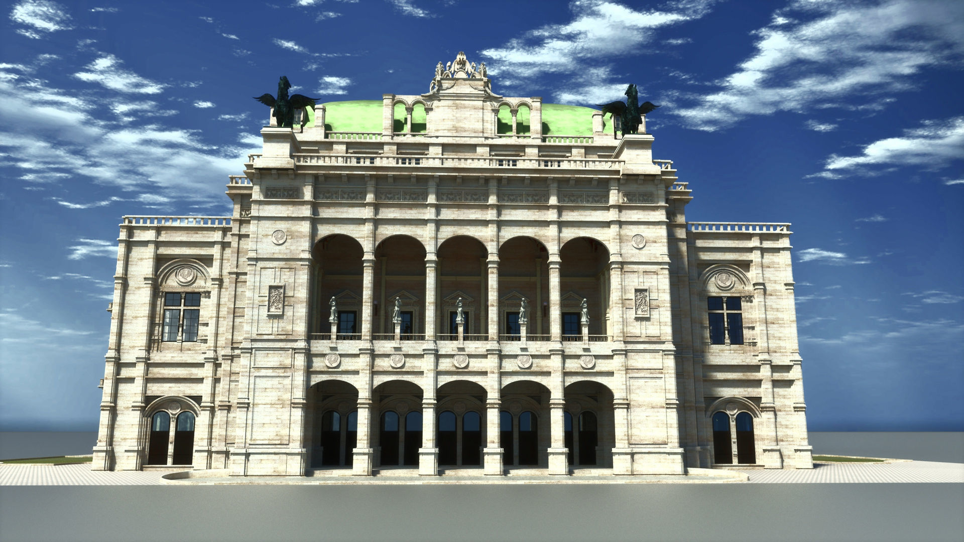 State opera building - Vienna Austria 3D model_5
