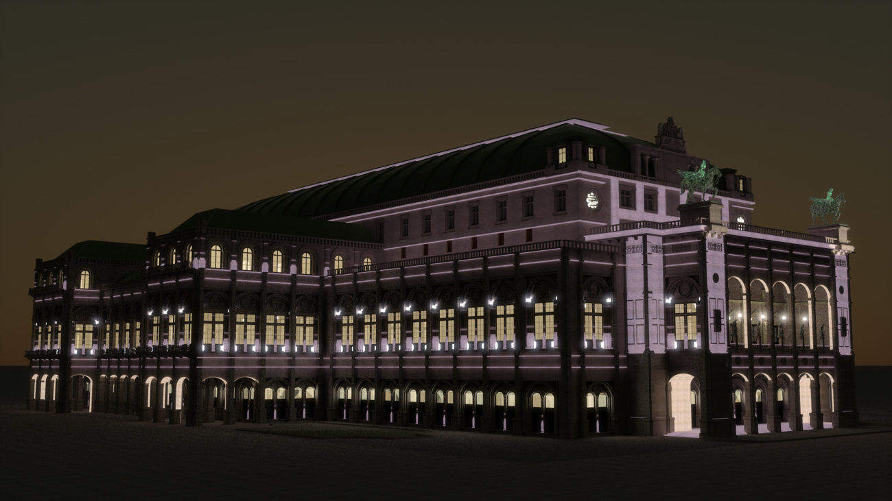 State opera building - Vienna Austria 3D model_19