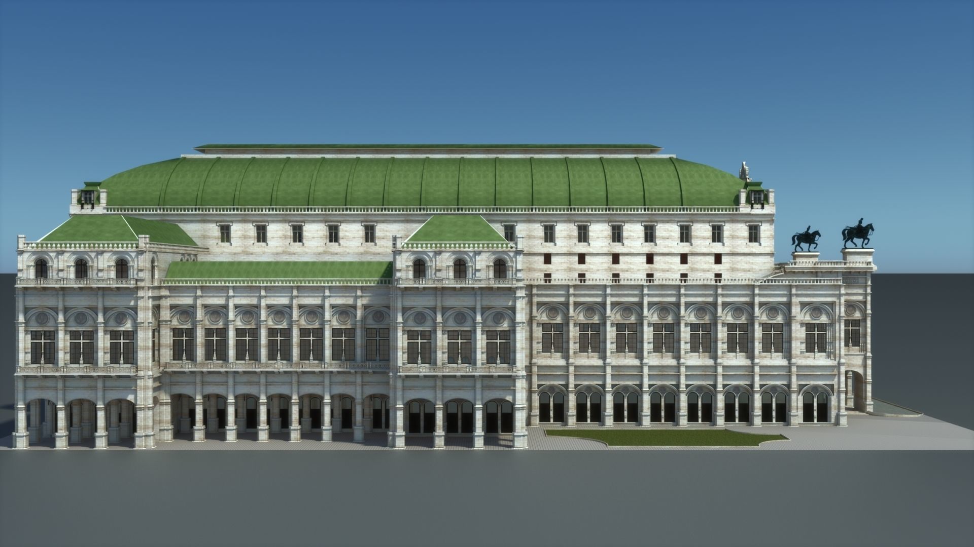 State opera building - Vienna Austria 3D model_11