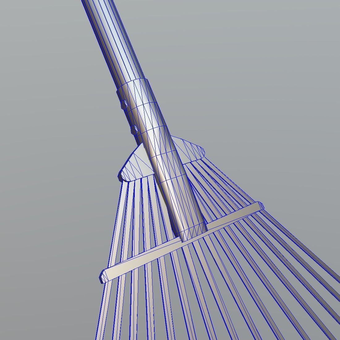Rake 2 garden Low-poly 3D model_11