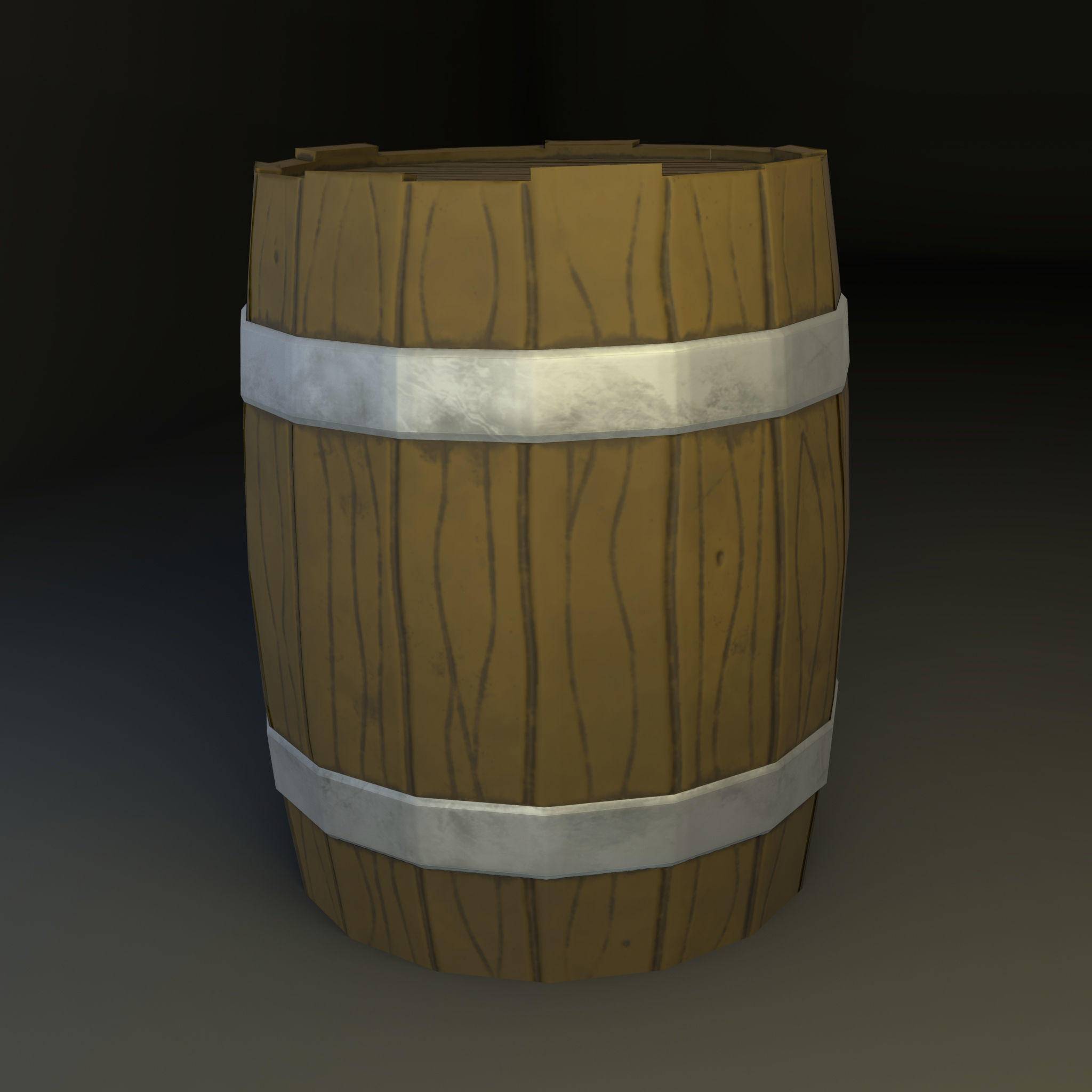 Fantasy Container Pack Low-poly 3D model_2