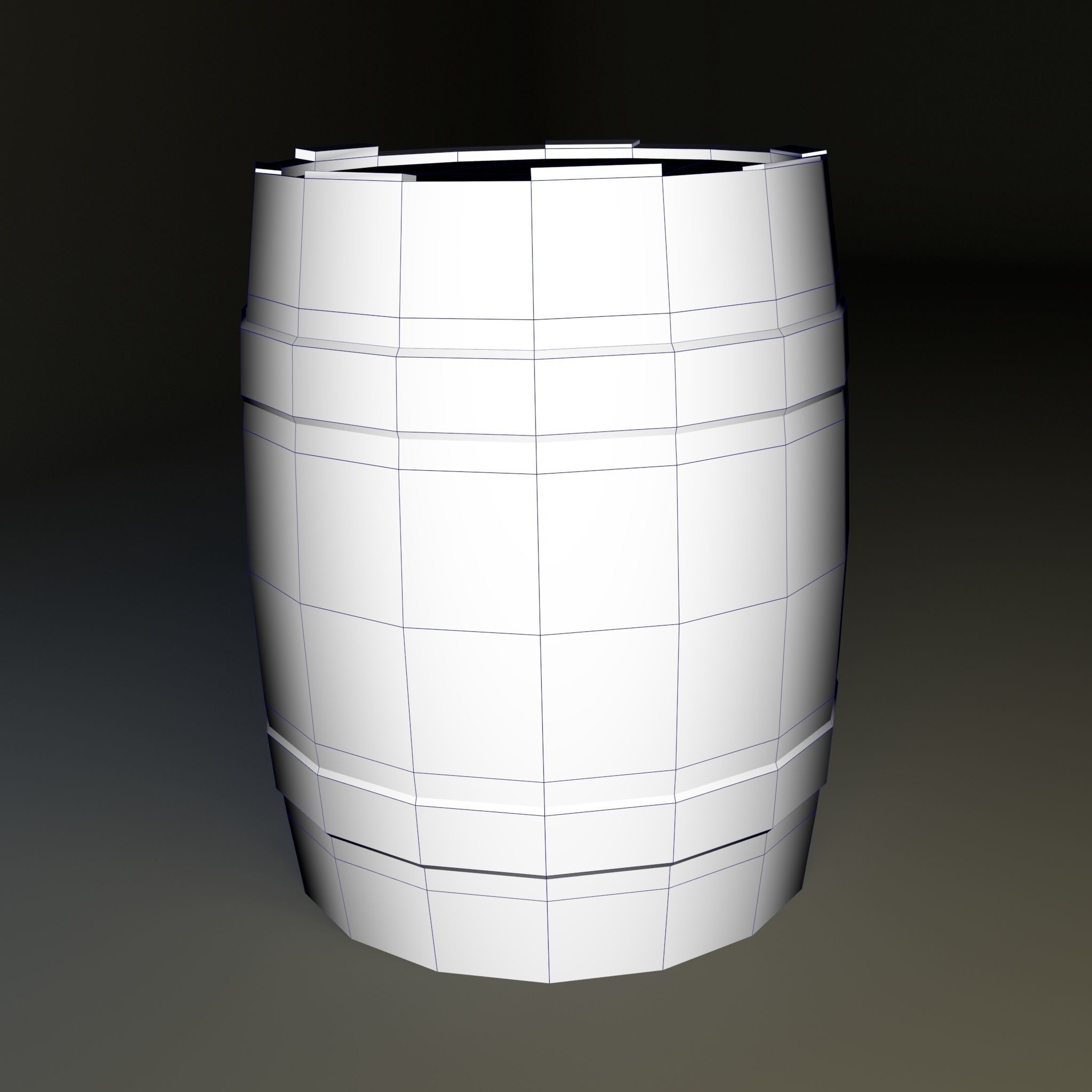 Fantasy Container Pack Low-poly 3D model_3