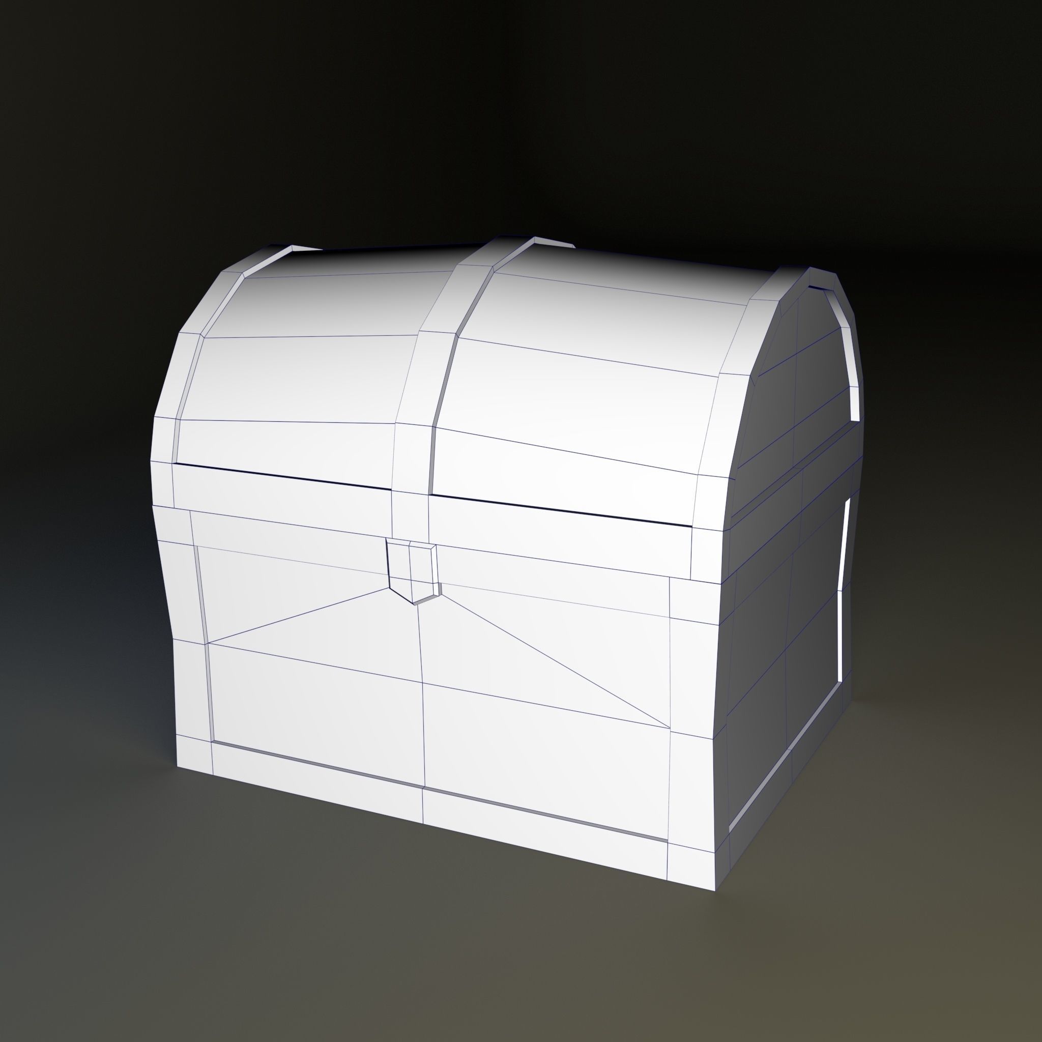 Fantasy Container Pack Low-poly 3D model_5